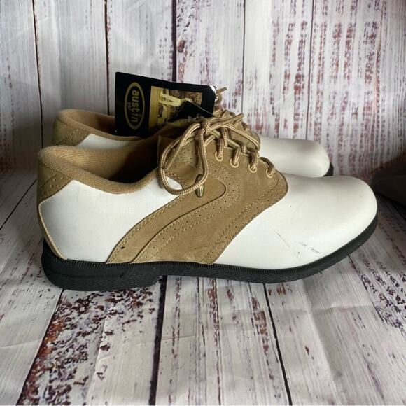 Austin White and Tan Golf Shoes NWT - Picture 5 of 8